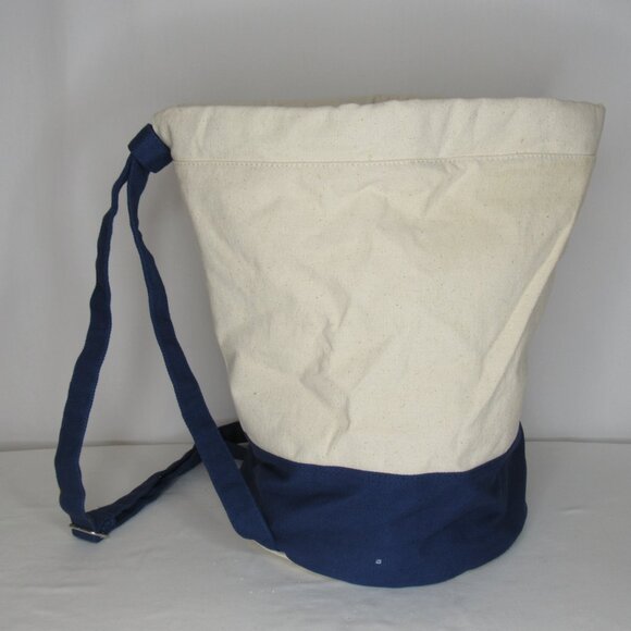 Disney Cruise Line Canvas Round Backpack Duffle Tote Adjustable Drawstring - Picture 4 of 5